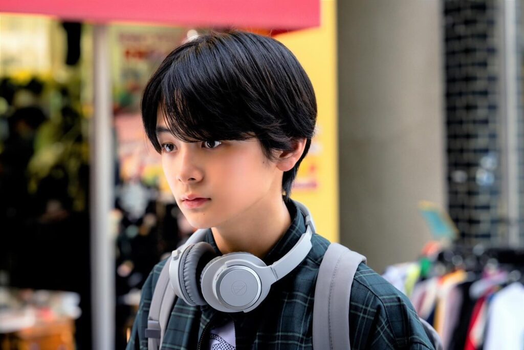 ドラマの撮影中の齋藤潤